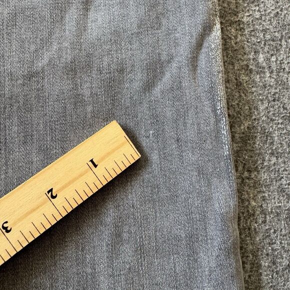 Frame Le High Straight Field Foil Tux Gray Womens Ankle Jeans Sz 27 Cotton Blend - Picture 11 of 14